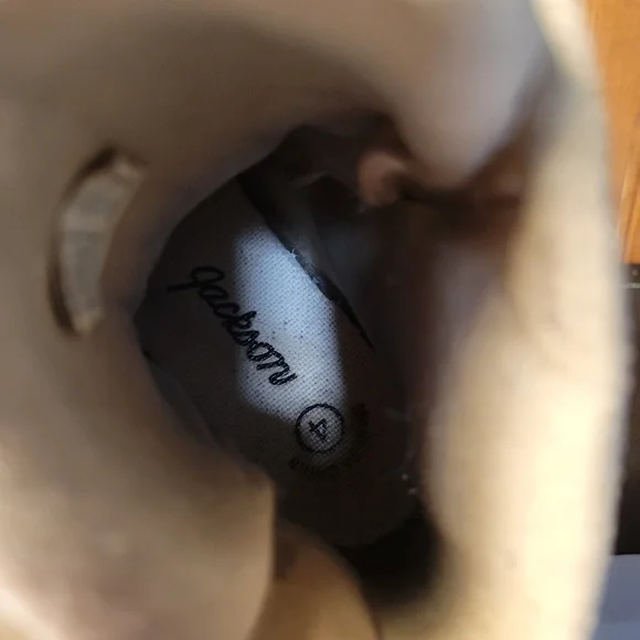 JACKSON White and Brown Ice Skates Kids Size 4 - Picture 5 of 7